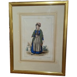 Gravure "Canton du Valais" par J. SUTER