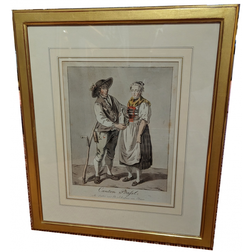 Gravure "Canton Basel" par KÖNIG