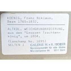 Gravure "Canton Basel" par KÖNIG