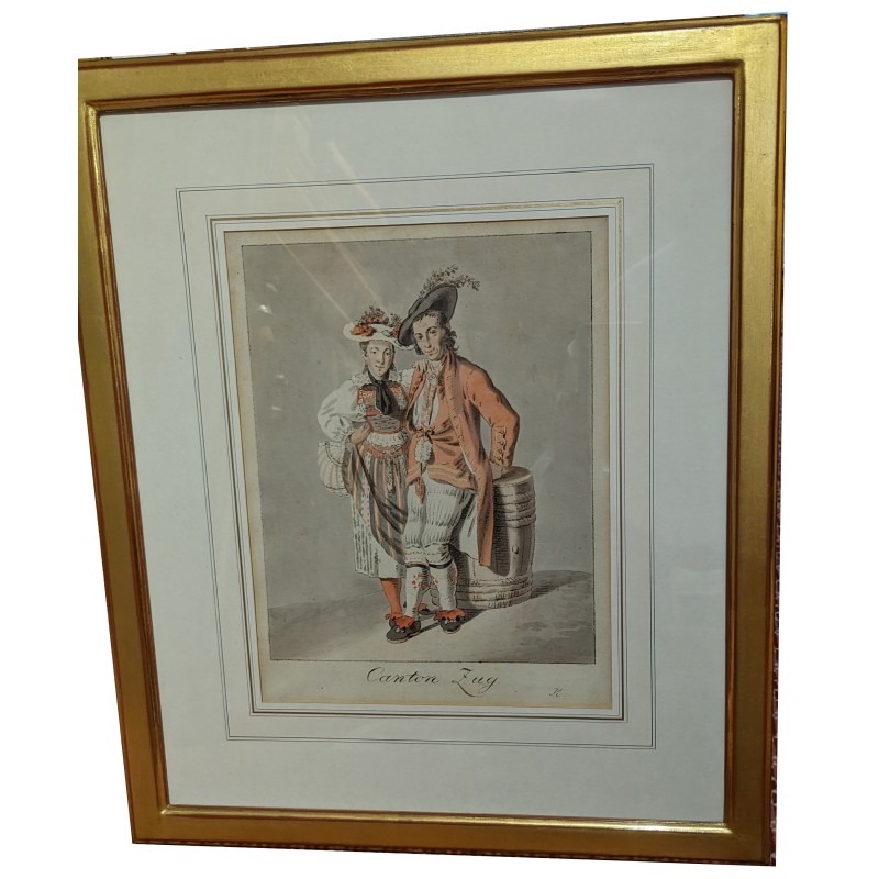 Gravure "Canton Zug" par KÖNIG