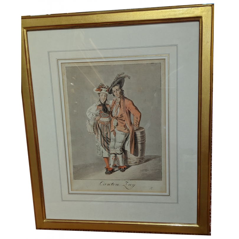 Gravure "Canton Zug" par KÖNIG