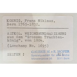 Gravure "Canton Bern" par KÖNIG