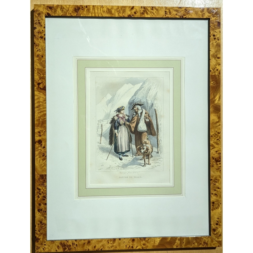 Gravure "Canton du Valais"