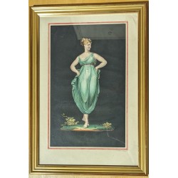Gravure "Bacchante" par DELPECH