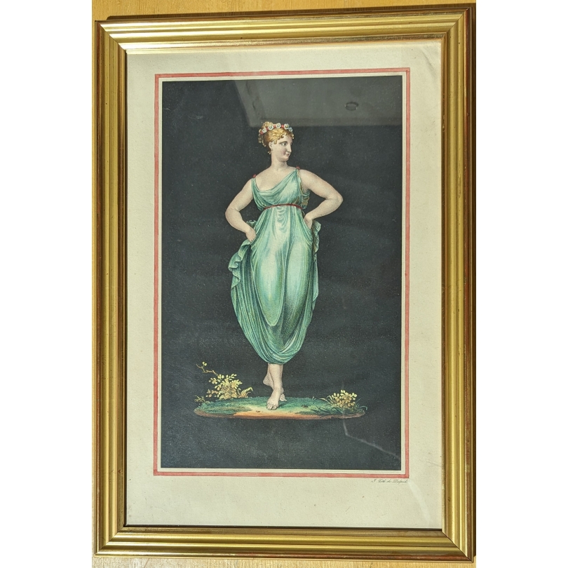 Gravure "Bacchante" par DELPECH