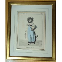 Gravure "Cuisinière de Berne" par LANTÉ