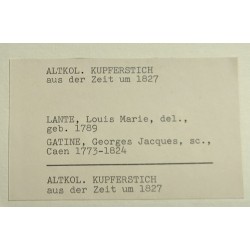 Gravure "Laitière d'Oberhasli" par LANTÉ