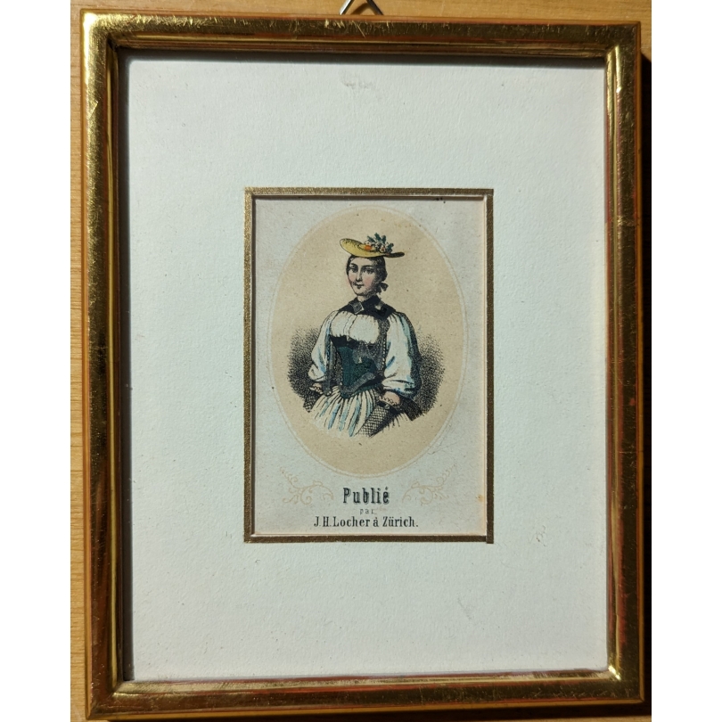 Gravure "Costume d'Uri" par LOCHER