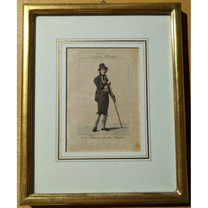 Gravure "Canton Wallis" par KÖNIG