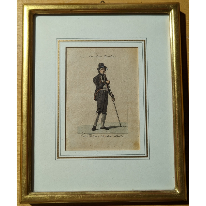 Gravure "Canton Wallis" par KÖNIG