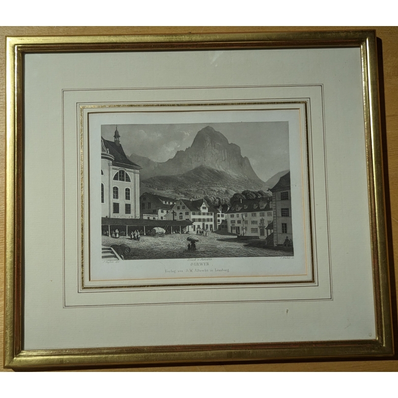 Gravure "Schwyz" par GEISSER