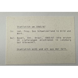 Gravure "Schwyz" par GEISSER