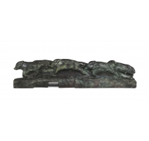 Bronze "Six marcassins" signée Robert HAINARD