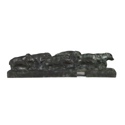 Bronze \"Six marcassins\" signée Robert HAINARD