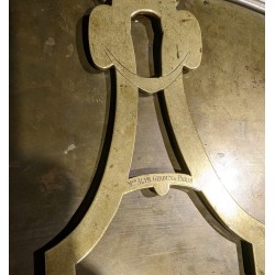Miroir de table éventail signé DUVINAGE
