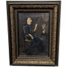 Tableau \"Femme à la lécture\" signé Mt EMPEYTA 37