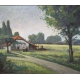 Tableau "Ferme" signé E. MARCEL STEBLER