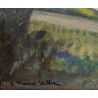 Tableau \"Ferme\" signé E. MARCEL STEBLER