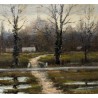 Tableau \"Campagne de Pinchat\" signée DELAPIERRE