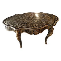  Table de milieu Napoléon III violonée, sur  Moinat SA  - Antiquités décoration