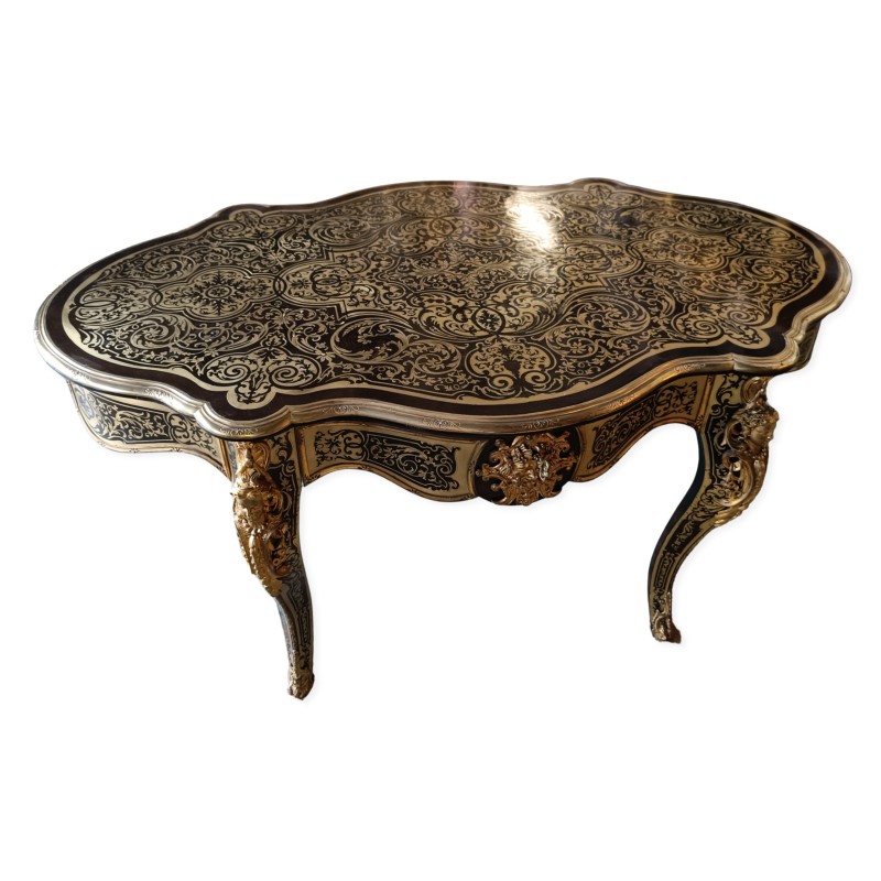  Table de milieu Napoléon III violonée, sur  Moinat SA  - Antiquités décoration