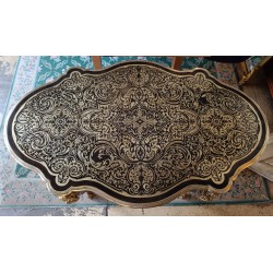  Table de milieu Napoléon III violonée, sur  Moinat SA  - Antiquités décoration