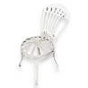  Chaise de jardin en fer forgé blanc sur  Moinat SA  - Antiquités décoration