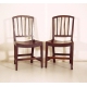 Série de 4 chaises anglaises Tudor à barreaux