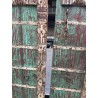 A pair of Indian doors painted blue