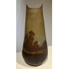 Vase ovoide Paysage signé GALLÉ