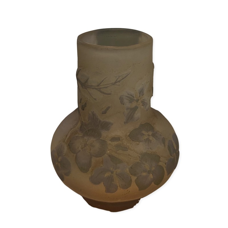 Vase bulbe Cerisier signé *GALLÉ