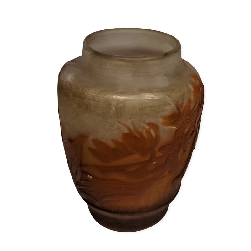 Iris bulb vase signed *GALLÉ