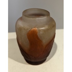 Iris bulb vase signed *GALLÉ
