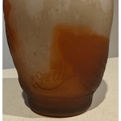 Iris bulb vase signed *GALLÉ