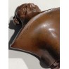 Paire de bustes en bronze signés H. MÜLLER
