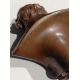 Paire de bustes en bronze signés H. MÜLLER