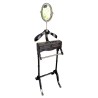 "St James" valet stand in black and chrome