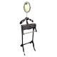 Valet de chambre "St James" noir et chromé