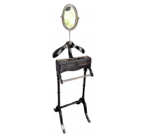Valet de chambre "St James" noir et chromé