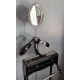 Valet de chambre "St James" noir et chromé