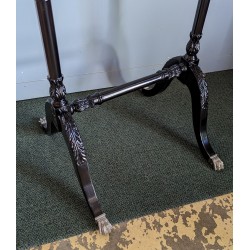 "St James" valet stand in black and chrome