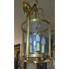 Lanterne ronde en bronze à 3 lumières