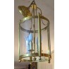 Lanterne ronde en bronze à 3 lumières