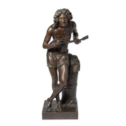Bronze \"Vendangeur\" signé DURET
