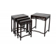 Suite de 4 tables gigognes chinoises