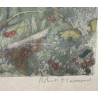 Gravure "Cerf brâmant" signée Robert HAINARD