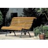 Banc \"Vigne\" en fonte verte et lattes en pin