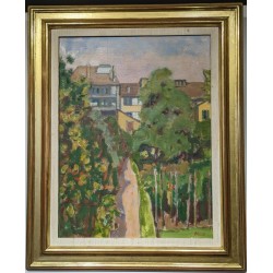 Tableau \"Le jardin\" signé CHINET