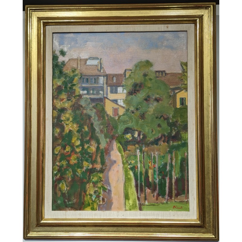 Tableau \"Le jardin\" signé CHINET