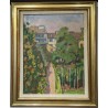 Tableau \"Le jardin\" signé CHINET